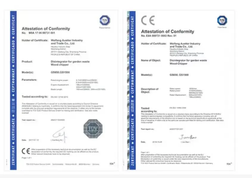 ECM CE certificates